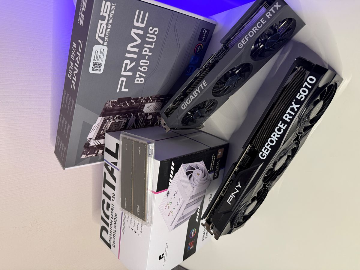 GeForce RTX 5070 und Gigabyte GeForce RTX 4060 Ti