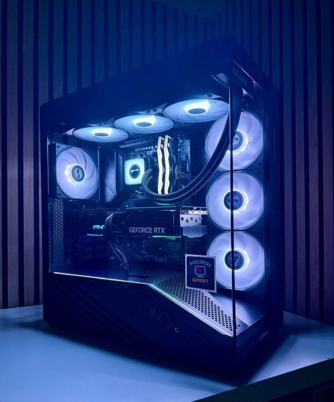 Pixelwerk Premium Gaming PC Frontansicht