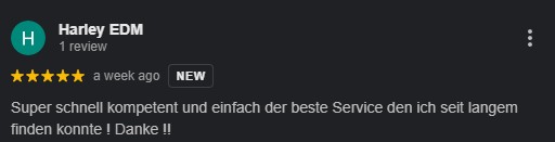 5 Sterne google Bewertung